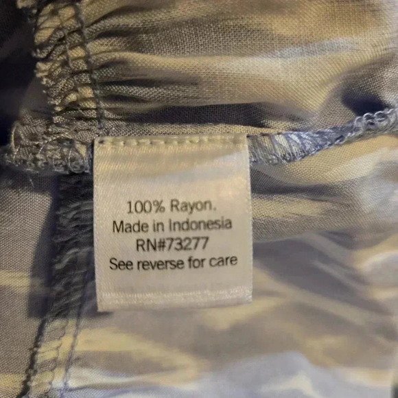 Nine West Women's Button-Front Tiered Drop-Waist Dress Size L #160 - Picture 5 of 6